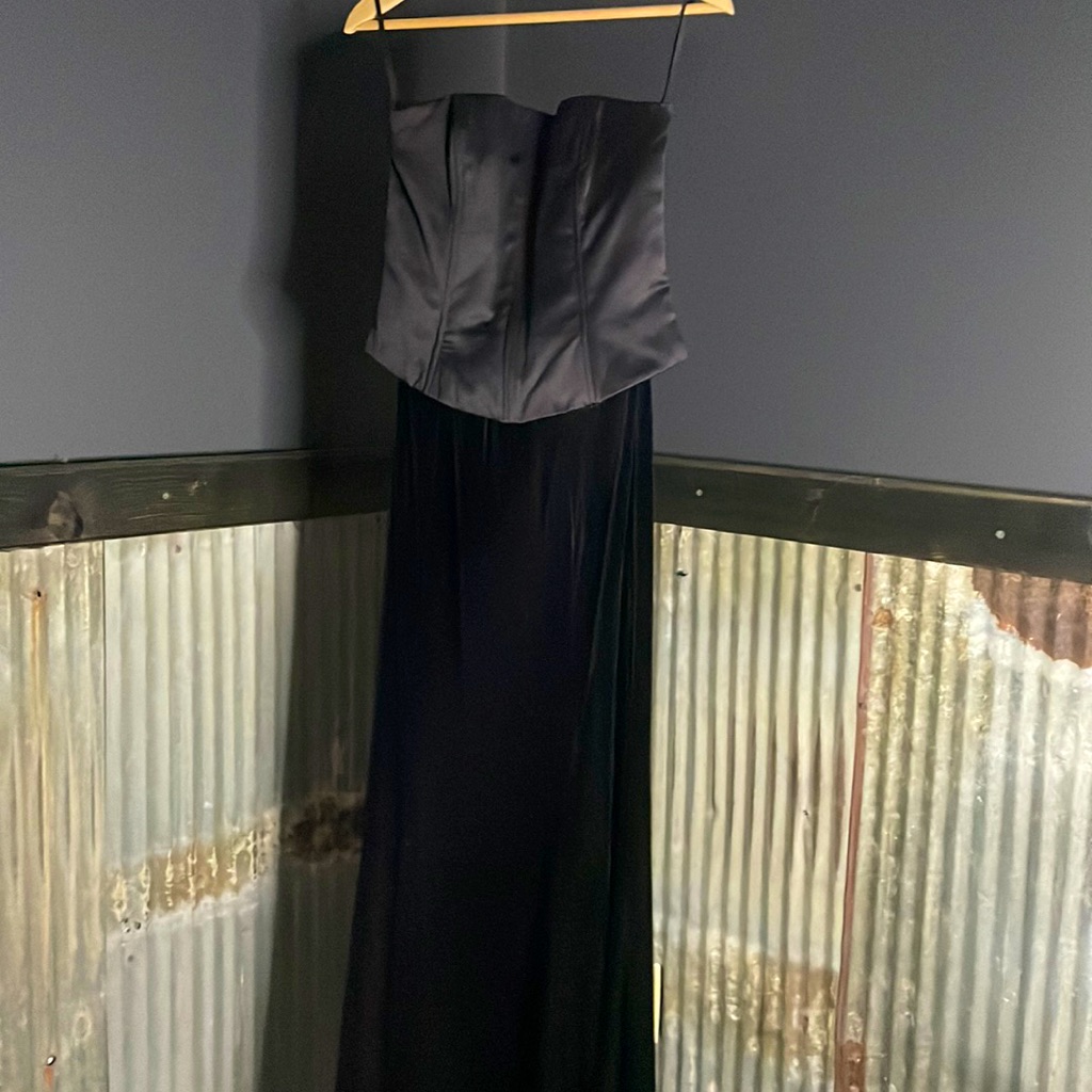 Vintage Jessica Mcclintock Velvet Bustier Maxi Dress